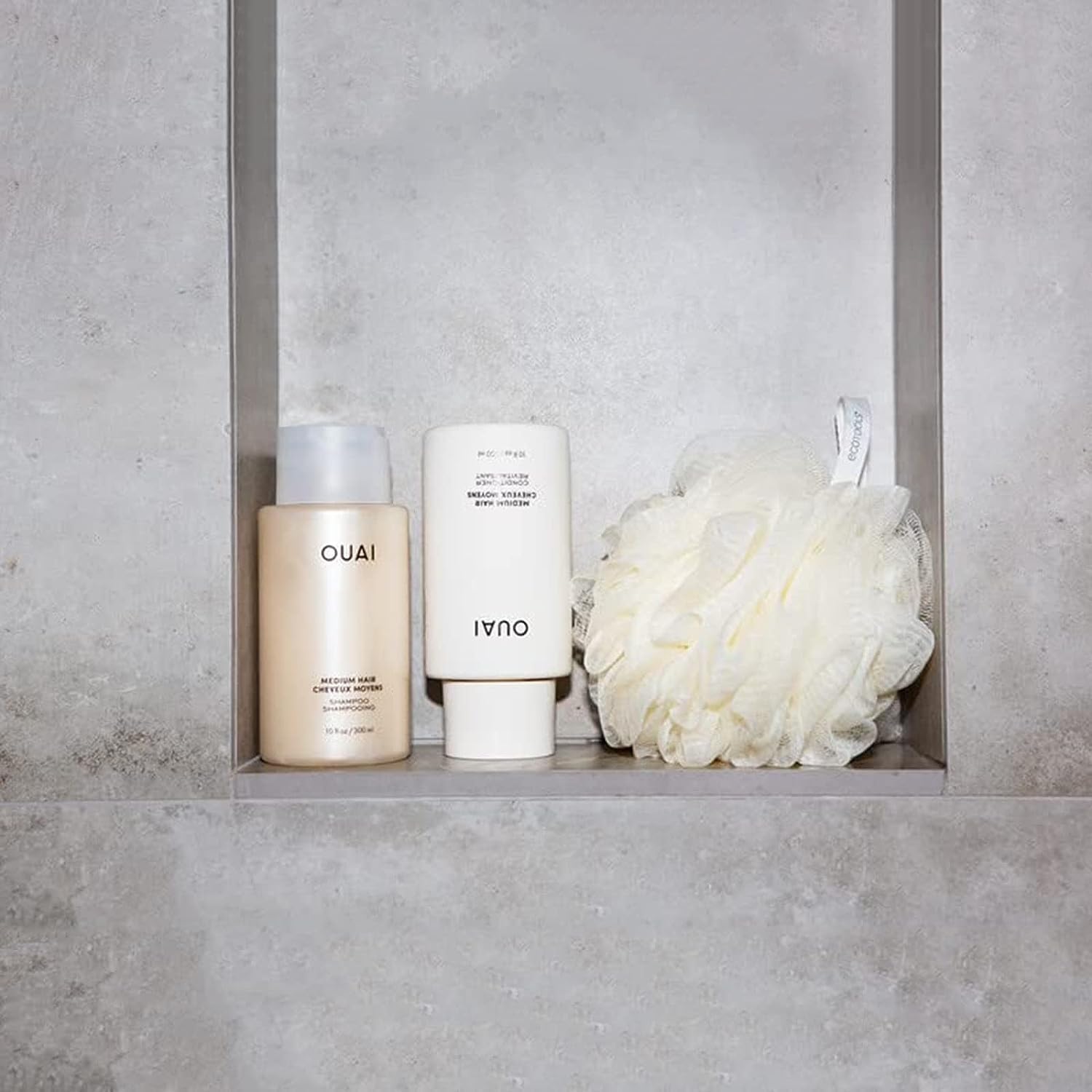 OUAI Medium Hair Shampoo and Conditioner Set - Sulfate-Free Shampoo and Conditioner for Women & Men - Made with Keratin, Shea Butter & Avocado Oil - Free of Parabens & Phthalates (10 Fl Oz) OUAIAu supplements