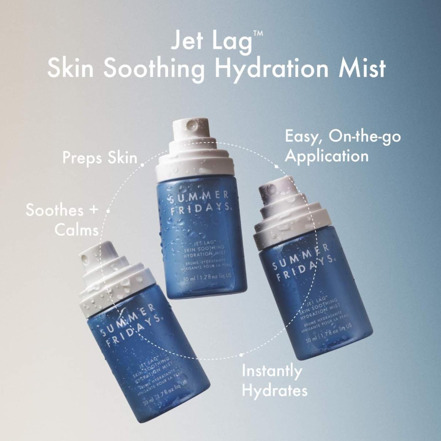 Summer Fridays Jet Lag Skin Soothing Hydration Face Mist - Ultra-Fine Facial Spray & Hydrating Mist to Comfort, Soothe & Help Provide Protective Moisture Barrier Support for Glowing Skin (1.7 Fl Oz) Summer FridaysAu supplements