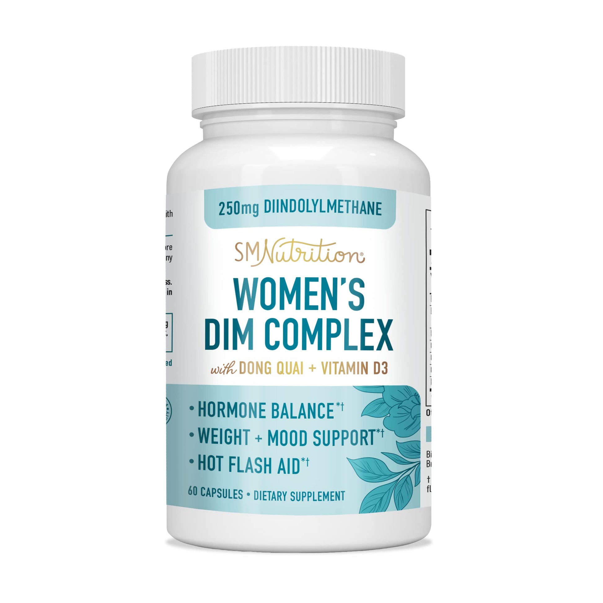 DIM Supplement 250 mg | Estrogen Balance for Women | Hormone Menopause Relief SMNutritionUS supplements
