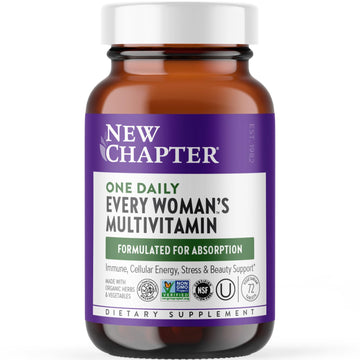 New Chapter Women’s Multivitamin, Iron, B6, B12, Biotin for Hair Growth, D3, Vit C, Zinc for Immune & Stress Support, Gentle on an Empty Stomach, One Daily, Non-GMO, Gluten-Free, 18+, 72 Tablets New ChapterAu supplements