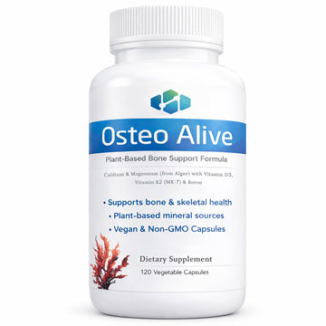 AIFBENK Osteo Alive Bone Support, with Plant-Based Calcium & Magnesium (from Algae), Vitamin D3 (from Lichen), Vitamin K2 (MK-7), Boron & BioPerine, Helps Support Bone & Skeletal Health AIFBENKAu supplements