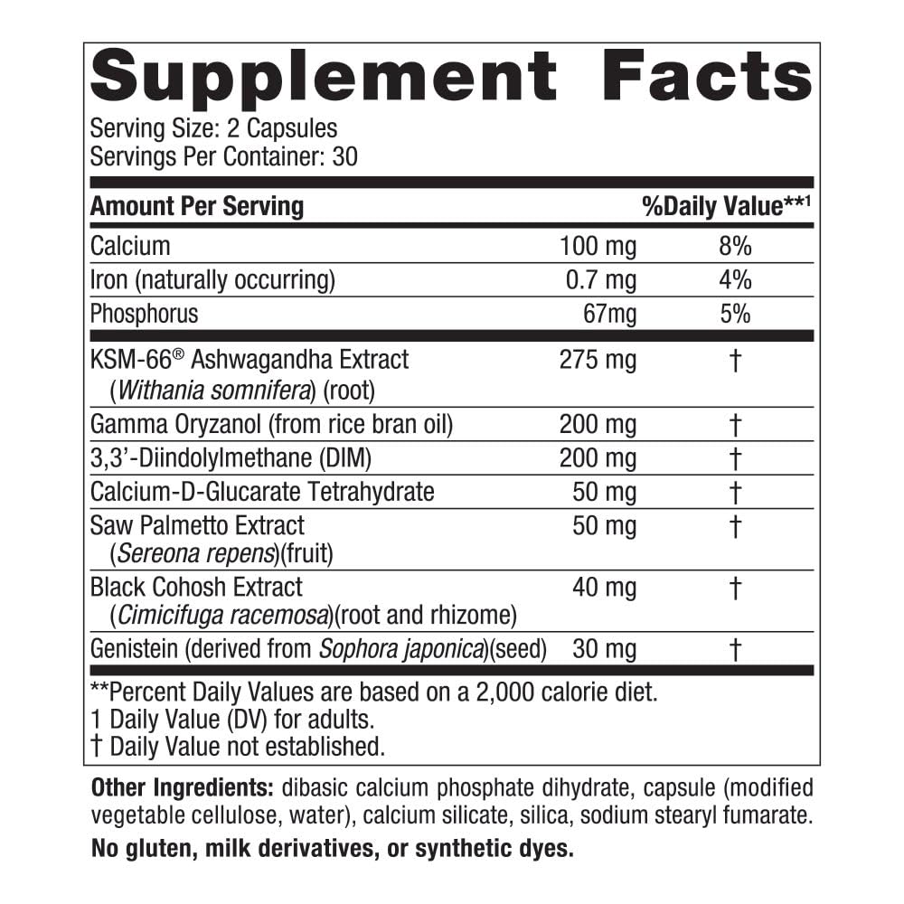 Nordic Naturals Menopause Support -Unflavored - 60 Capsules - Women’s Hormone-Support Supplement for Menopause, Mood Balance & Hot-Flash Support - Plant-Based Herbs and Phytoestrogens - 30 Servings Nordic NaturalsAu supplements