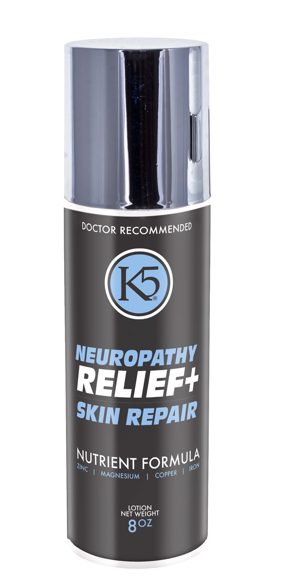 K5 Neuropathy Relief & Skin Healing Cream – Doctor Recommended for Feet, Legs and Toes – Over 20 Vitamins & Minerals – Reduce Neuropathy Symptoms & Repair Damaged Skin (8 Fl Oz) K5Au supplements