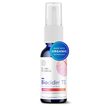 Biocidin Throat Spray - Throat Numbing Spray for Immune Support with Biocidin Blend - Clinically Researched, Fast-Acting for Seasonal Aid or Travel - Support Upper Respiratory Tract (1 fl oz) Bio-Botanical ResearchUS supplements