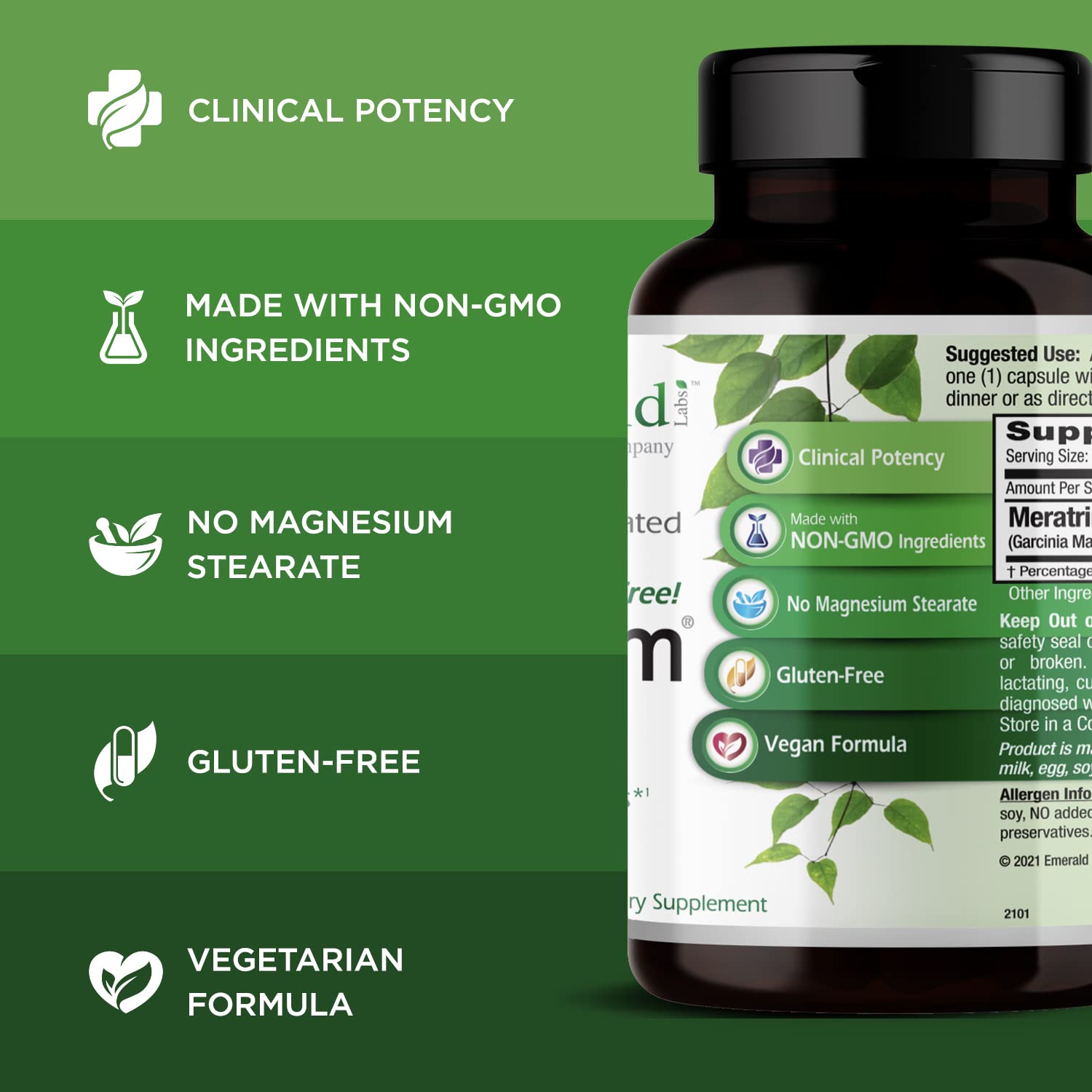 Emerald Labs Meratrim 800 mg - Daily Supplement for Weight Management Support Emerald LabsAu supplements