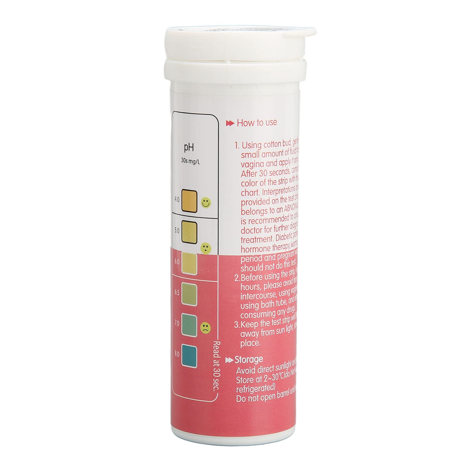 100pcs Disposable Vaginal Health PH Test Strips, pH Test Strips for Women Monitor Feminine BrrnooAu supplements