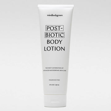 mindbodygreen postbiotic body lotion - Ultra-hydrating, firming, and clean body lotion with next-gen pre and postbiotics, aloe, oat oil, shea butter, coenzyme QIO. Vegan. Paraben and phthalate free. mindbodygreenAu supplements