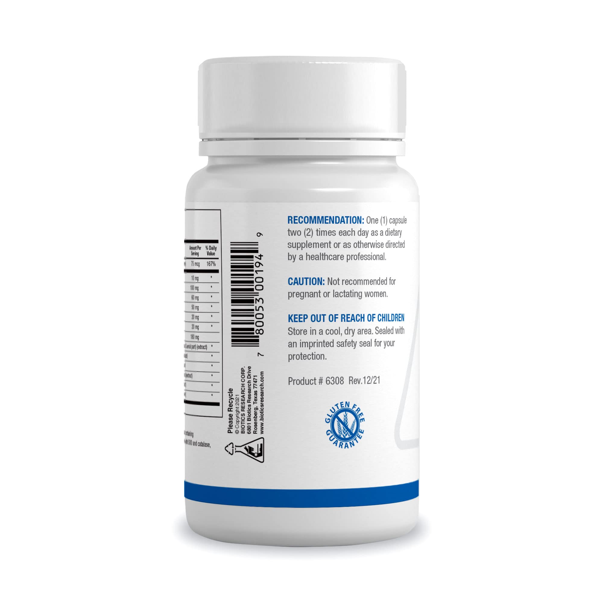 Biotics Research MCS-2 Metabolic Clearing Support, Liver Health, Potent Antioxidant Formula, Milk Thistle, Red Clover, 90 Capsules BIOTICS RESEARCHAu supplements
