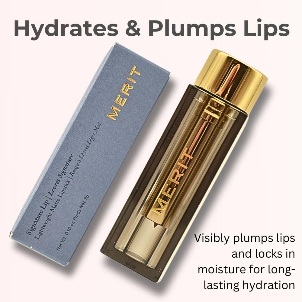 Merit Signature Lip Lightweight Matte Lipstick - 0.10 oz / 3 g (Classic (neutral), standard) MeritAu supplements