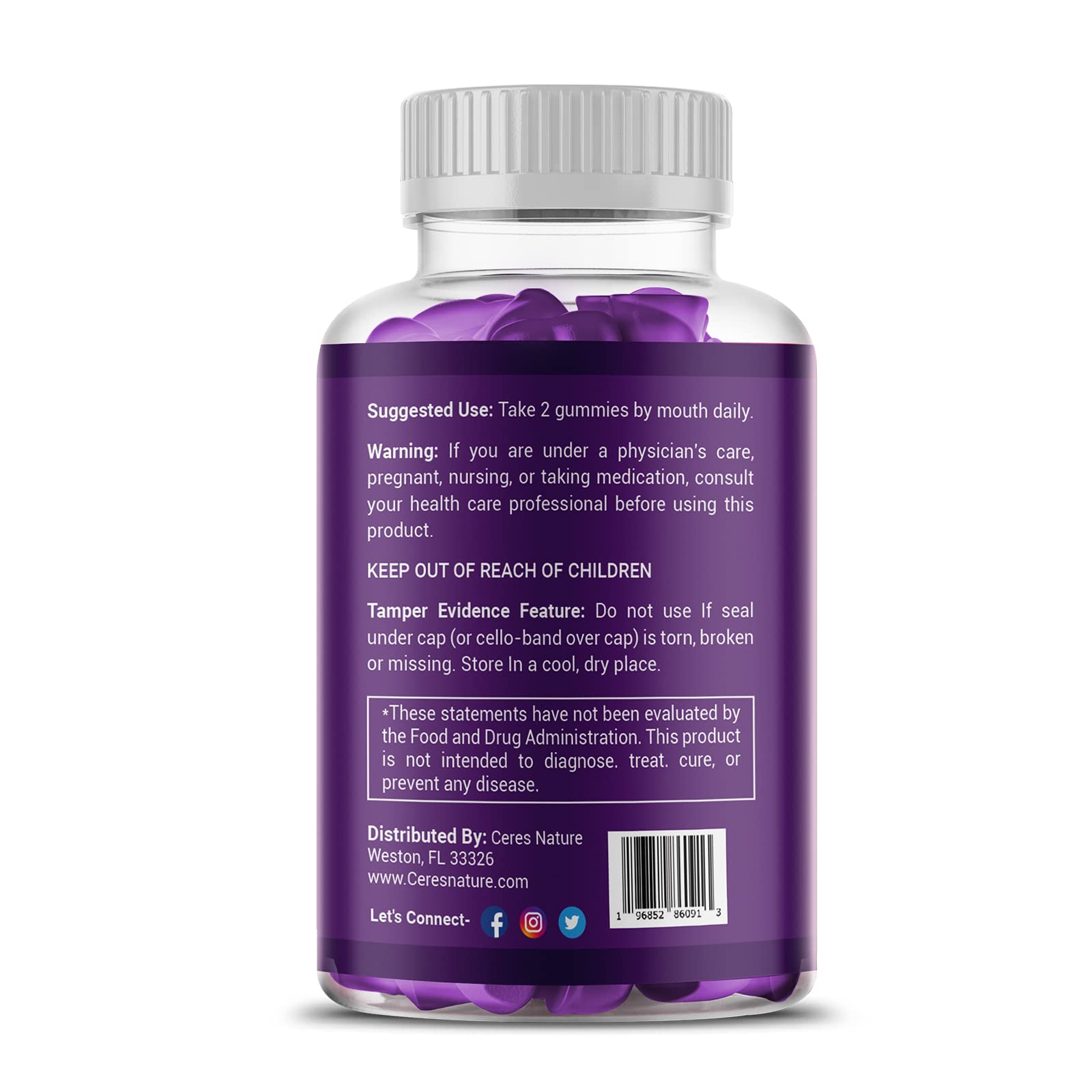 Premium Saffron Extract 88.5mg** Gummy - Appetite Control, Eye Support, Boost Energy Ceres NatureAu supplements