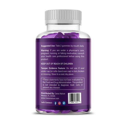 Premium Saffron Extract 88.5mg** Gummy - Appetite Control, Eye Support, Boost Energy Ceres NatureUS supplements