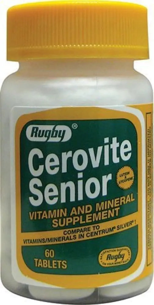 Rugby Cerovite Senior 60 CT (3 Pack) RUGBY LABORATORIESAu supplements