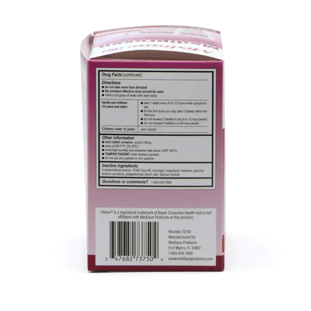 Medique @ Home Mediproxen Compare Active Ingredient to Aleve 50 x 1 (Child Resistant Packaging), White (73750) MediqueAu supplements