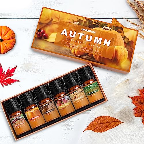 Autumn Fragrance Oil Set, Premium Fall Essential Oils for Diffuser and Candle Making -Cinnamon ARVIDSSONAu supplements