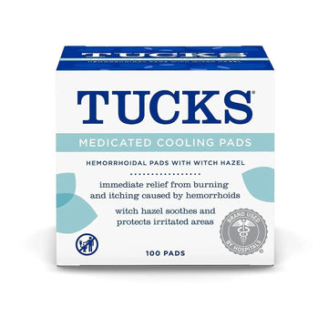 TUCKS Medicated Cooling Pads, 100 Count – Hemorrhoid Pads with Witch Hazel, Cleanses Sensitive Areas, Protects from Irritation, Hemorrhoid Treatment, Medicated Pads Used by Hospitals TUCKSAu supplements