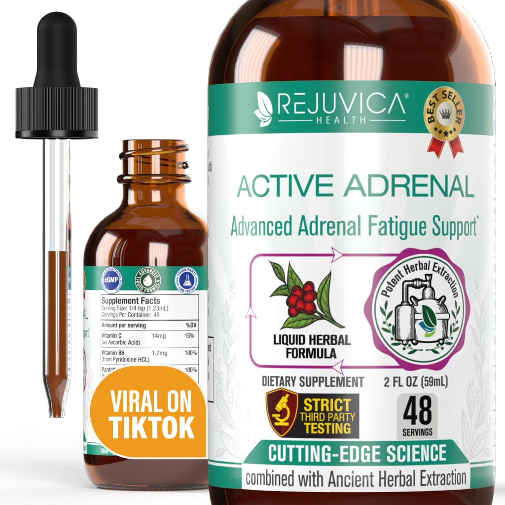 Active Adrenal - Advanced Adrenal Support Tincture - Liquid Delivery for Better Absorption Rejuvica HealthAu supplements