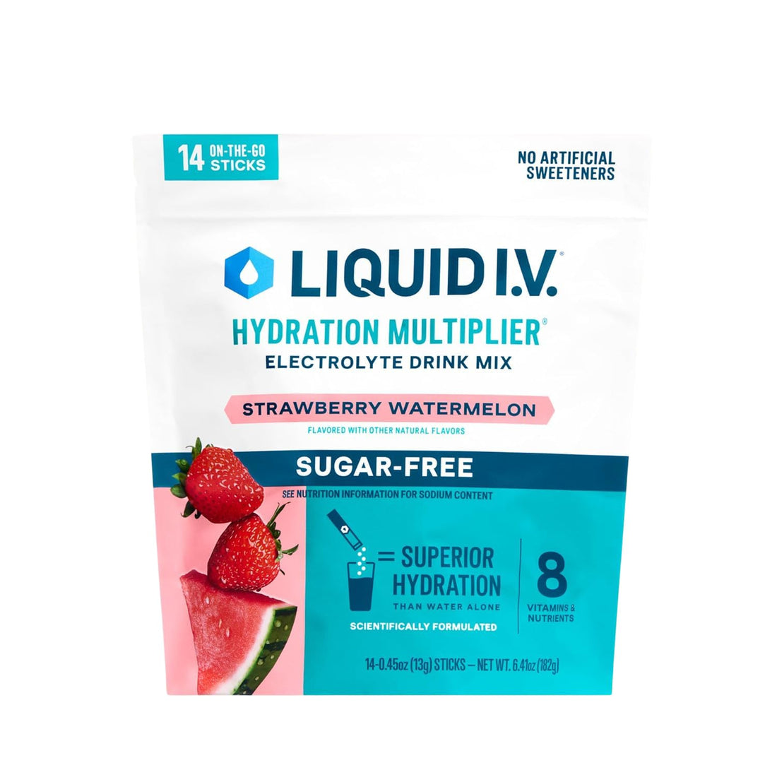 Liquid I.V.® Hydration Multiplier Sugar-Free - Strawberry Watermelon | Electrolyte Powder Drink Mix | 1 Pack (14 Servings) Liquid I.V.US supplements
