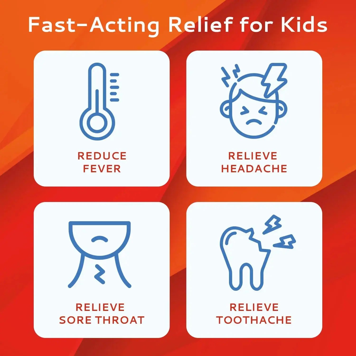 CALMOUR Children's Acetaminophen 36 Strips | Pain Reliever & Fever Reducer | Fast-Acting Support for Cold & Flu Symptoms | Oral Chewable Strips for Kids Ages 2-9 | Travel Size, Orange Flavor CALMOURAu supplements