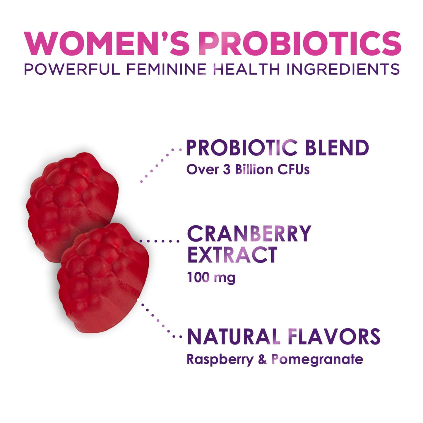 Probiotics for Women + Cranberry - 3 Billion CFU Guaranteed & 6 Vegan Strains for Women's Hello Lovely!US supplements