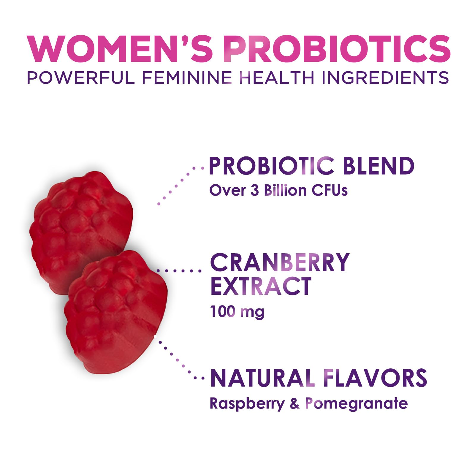 Probiotics for Women + Cranberry - 3 Billion CFU Guaranteed & 6 Vegan Strains for Women's Hello Lovely!US supplements