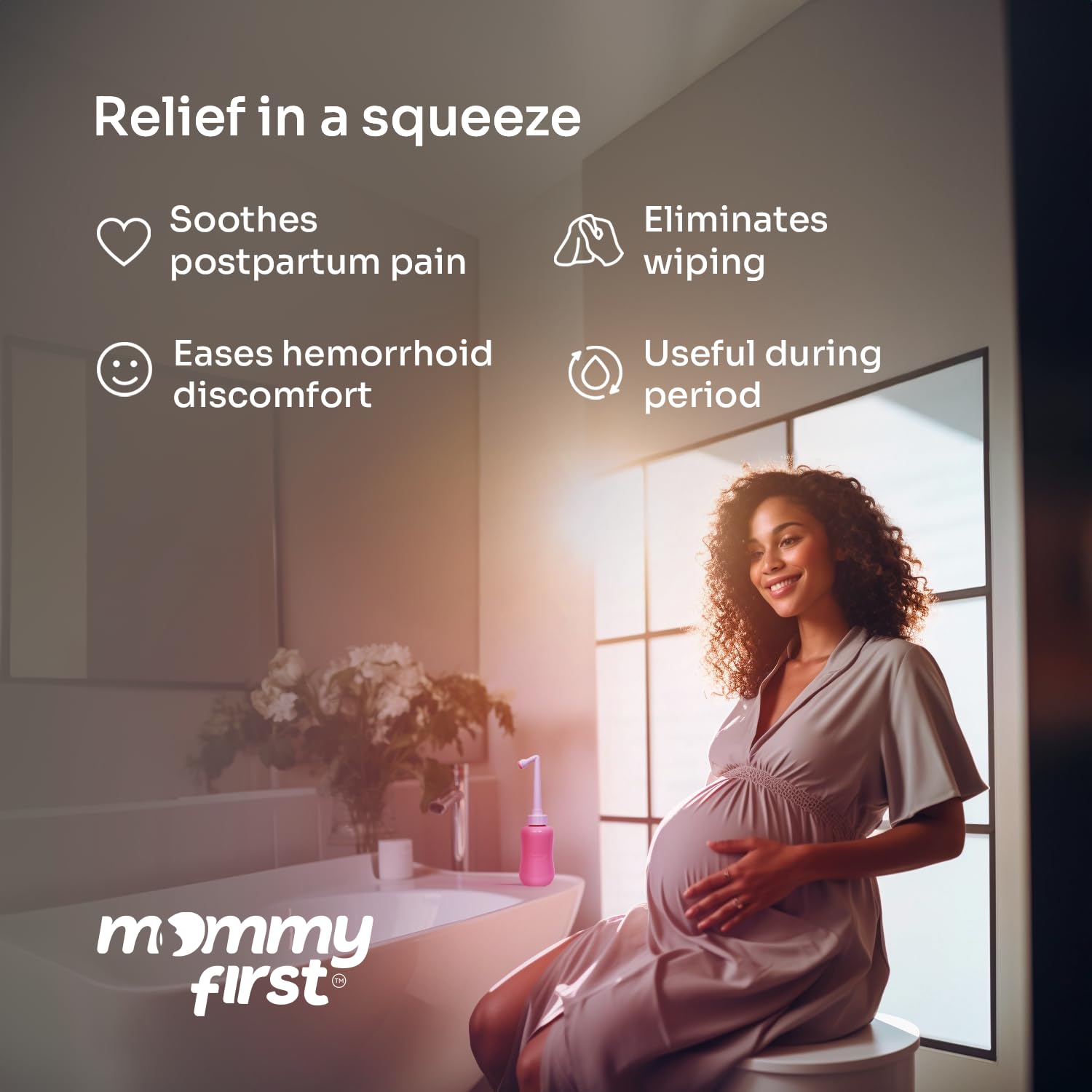 Peri Bottle for Postpartum Care from Mommy First™ | Upside Down Bottle for Perineal Cleansing and Recovery Mommy FirstAu supplements