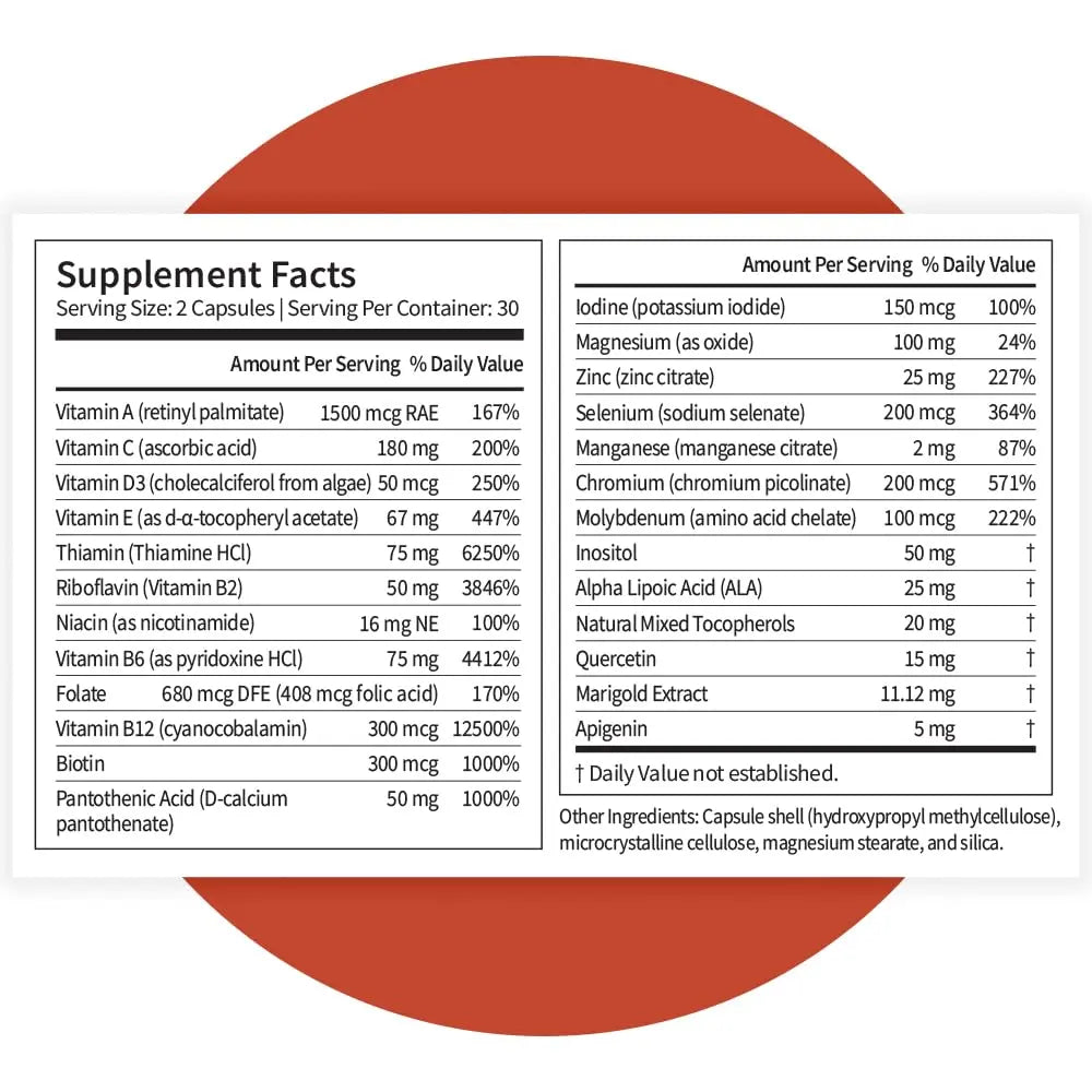 Pattern Wellness Multivitamin for Men & Women – Vitamin A, B, C, D, E – Supports Energy & Wellness – Whole Body Health Pattern WellnessAu supplements