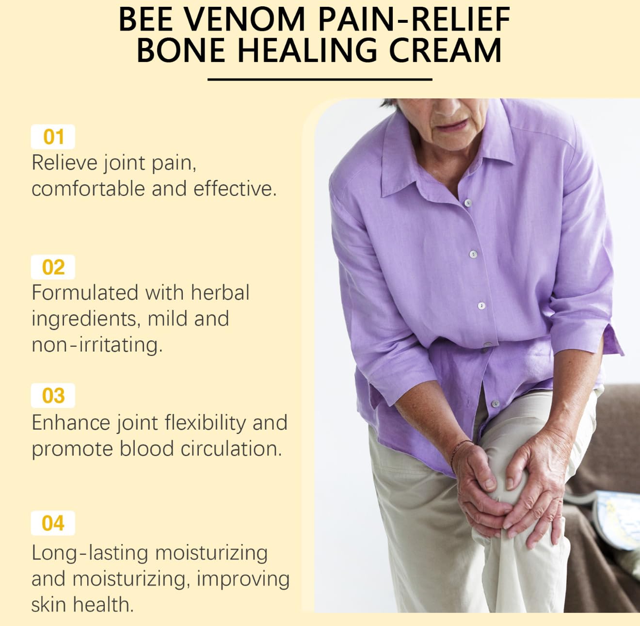 3 Diamonds Bee Venom Cream, Natural Joint & Bone Soothing Ointment for Back, Knees, Hands, Neck & Feet – Fast Absorbing Bee Venom Cream – 60g/2.12oz 3 DiamondsAu supplements