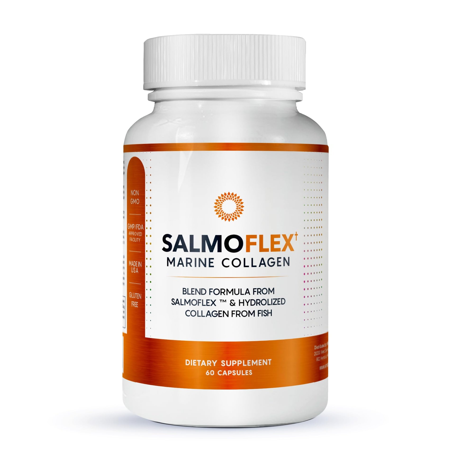 VITASEI Salmoflex Marine Collagen Peptides Pills W/Hyaluronic Acid, Vitamin C, D, E | Salmon Supplements - Hair, Skin, Nails | Multivitamin for Women & Men | Knee, Joint Relief - 60 Capsules VITASEIAu supplements