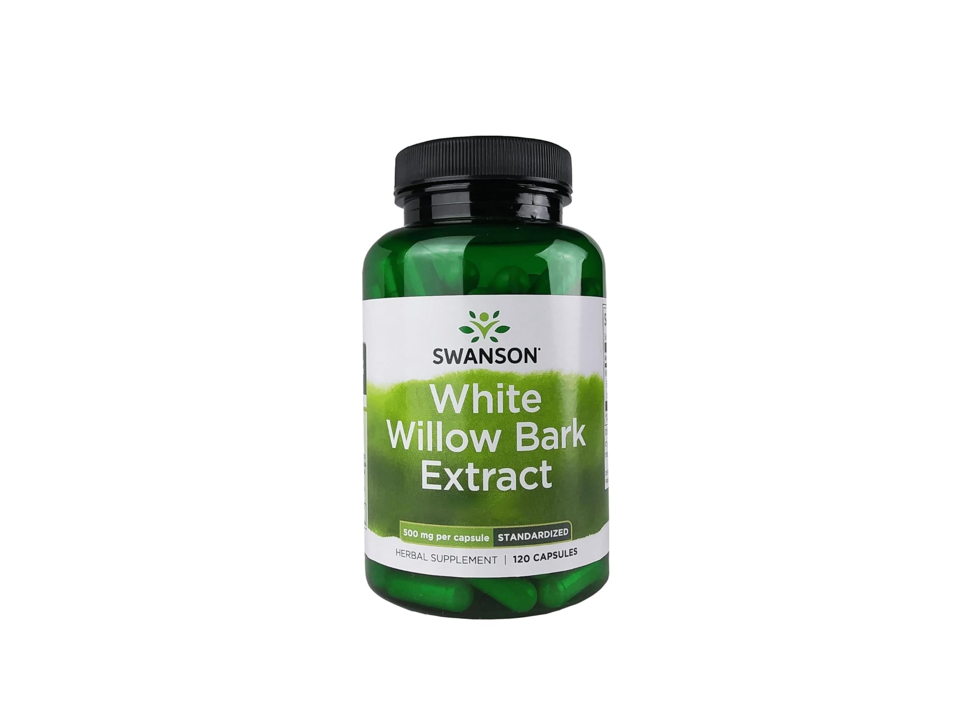 Swanson White Willow Bark Extract - Promotes Joint Support and Muscle Relief - Standardized to 15% Salicin - Natural Supplement with No Stomach Irritation - (120 Capsules, 500mg Each) SwansonAu supplements