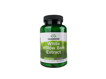 Swanson White Willow Bark Extract - Promotes Joint Support and Muscle Relief - Standardized to 15% Salicin - Natural Supplement with No Stomach Irritation - (120 Capsules, 500mg Each) SwansonAu supplements