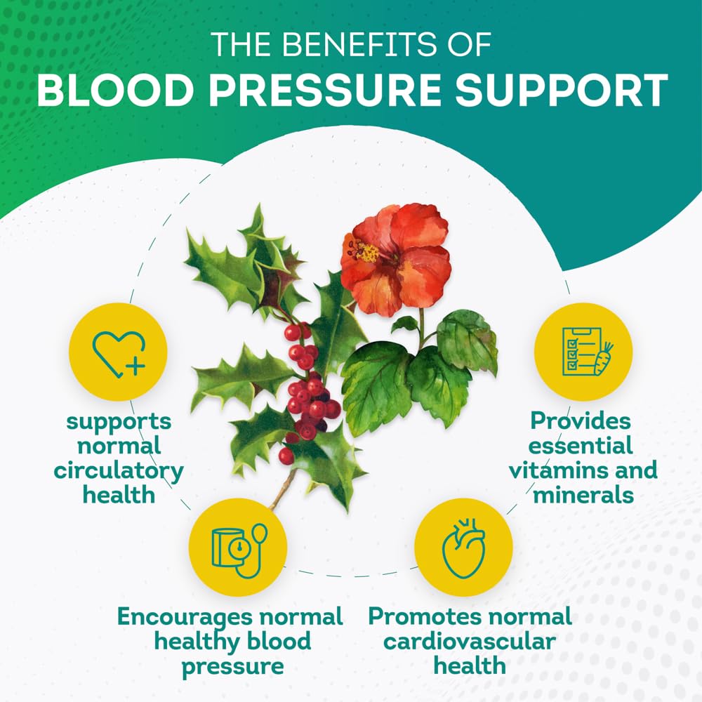 PurePremium Blood Pressure Support Supplement with Hawthorn, Hibiscus & Garlic PurePremium SupplementsUS supplements