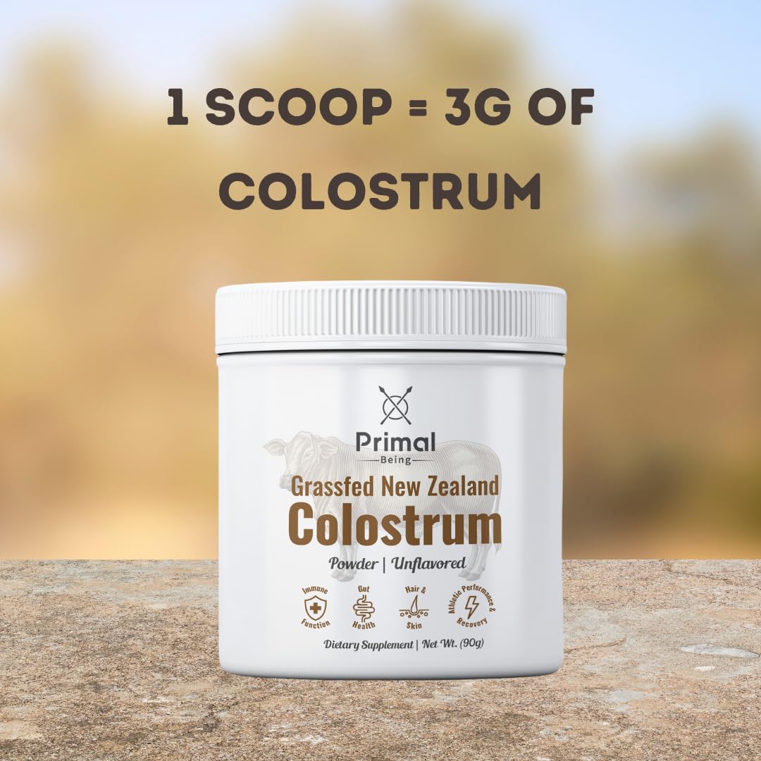 Primal Being Grassfed Beef Colostrum - Supports Immune Function, Gut Health, Hair Primal BeingUS supplements