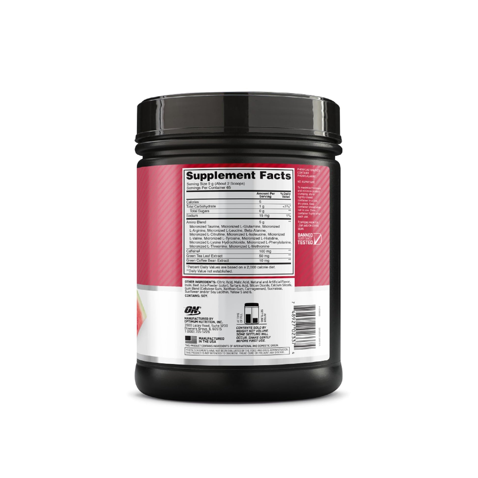 Optimum Nutrition Amino Energy - Pre Workout with Green Tea, BCAA, Amino Acids Optimum NutritionAu supplements
