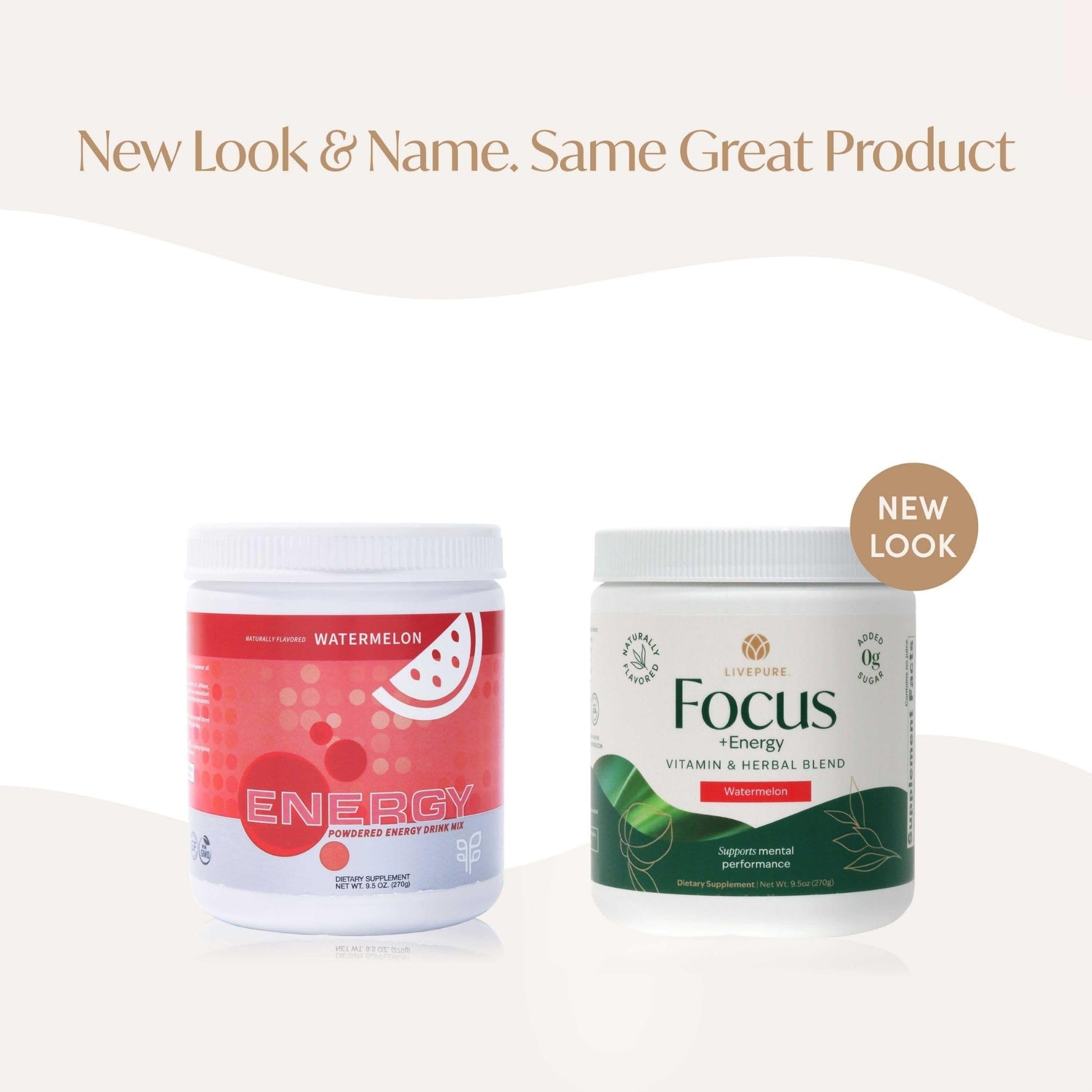 PURE Focus + Energy Tub Drink Mix | Natural Caffeine & Antioxidants from Botanicals | Supports Alertness, Clarity & Energy | Zero Sugar, No Artificial Sweeteners | 9.5 oz | Watermelon Flavor PUREAu supplements