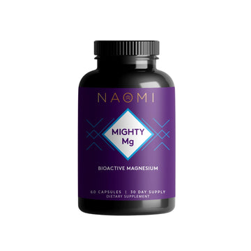 NAOMI Mighty Mg Magnesium Glycinate & Malate Complex 360mg, High Absorption Formula, Elemental Magnesium Supports Heart Health, Strong Bones, Better Sleep, Gluten-Free, Non-GMO, Vegan, 60 Veggie Caps NAOMIAu supplements