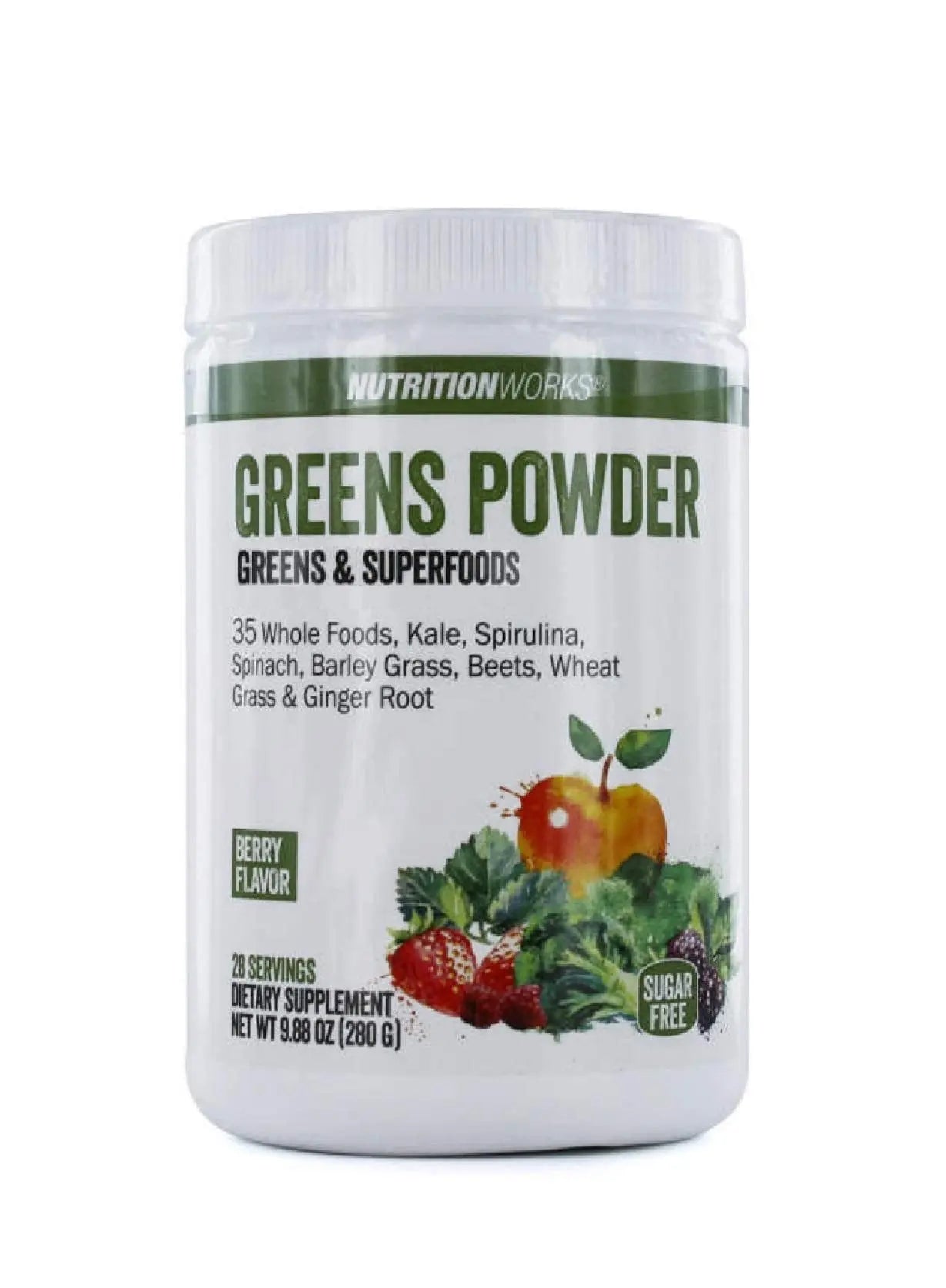 Nutrition Works Greens Powder Greens & Superfoods - Berry Flavor - 9.88 Oz (20 Servings) Nutrition WorksAu supplements