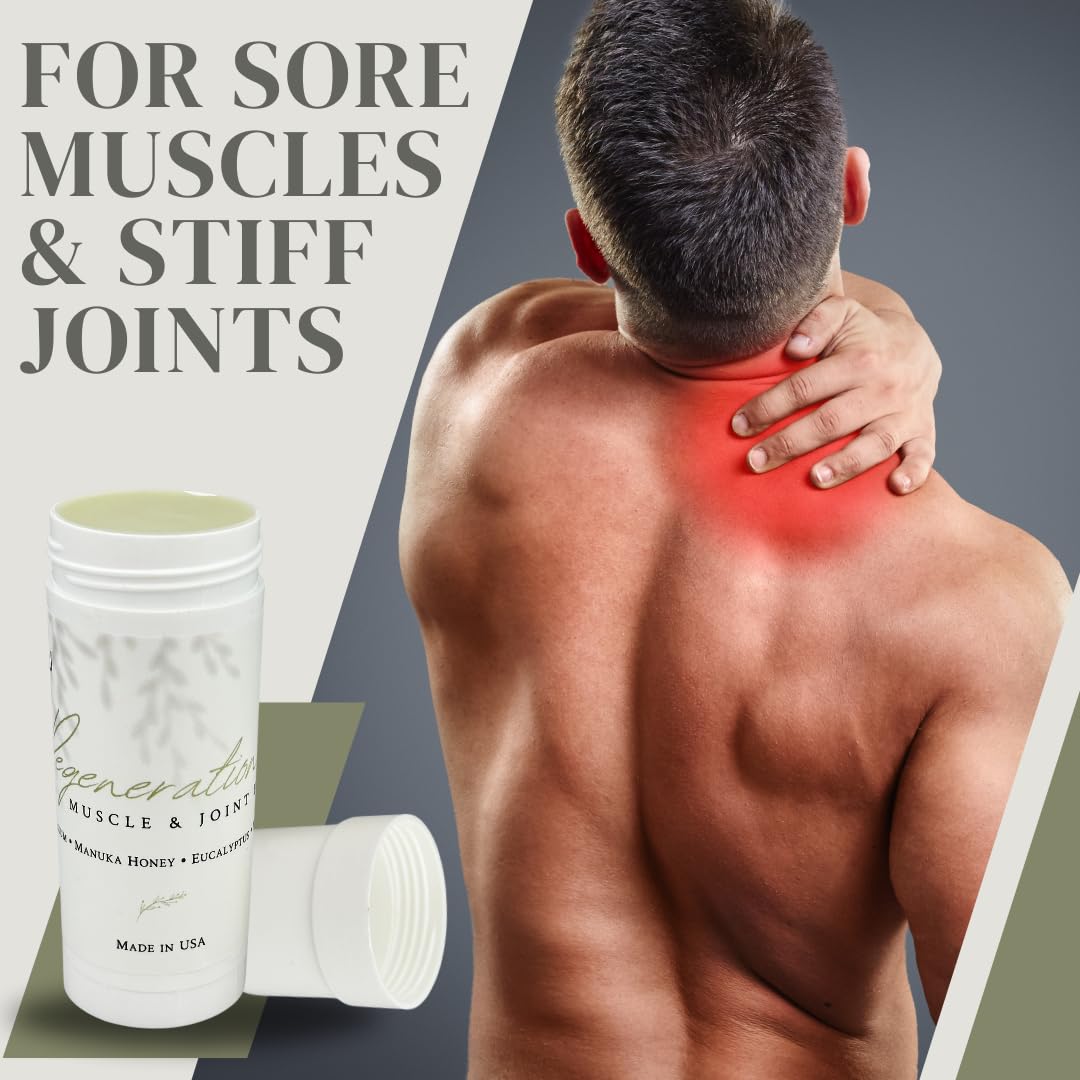 KANU Regeneration Muscle and Joint Soothing Balm Proprietary Blend of Magnesium, Manuka Honey, Eucalyptus & Menthol - Maximum Strength Formula for Aches- All Natural Ingredients-Made in The USA KANUAu supplements