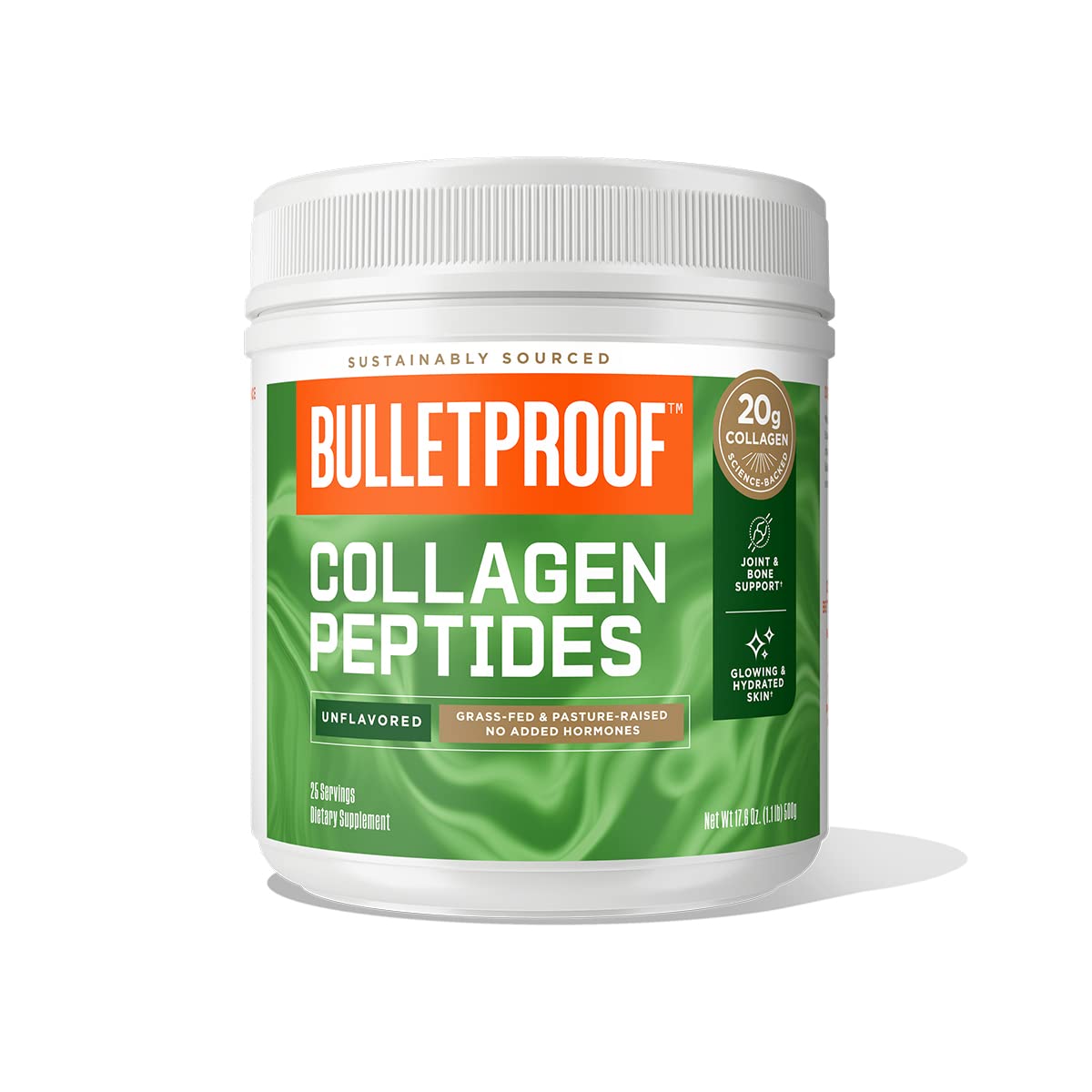 Bulletproof Unflavored Collagen Protein Powder, 17.6 Ounces, Grass-Fed Collagen Peptides BulletproofUS supplements