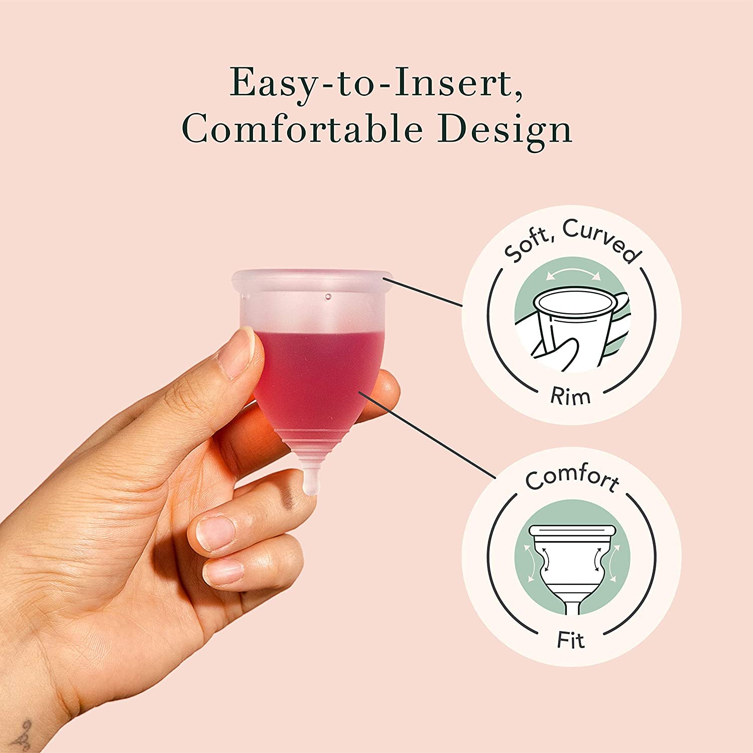 Rael Period Cup, Soft Reusable Menstrual Cups for Women - Medical-Grade Silicone, Period Cups RaelAu supplements