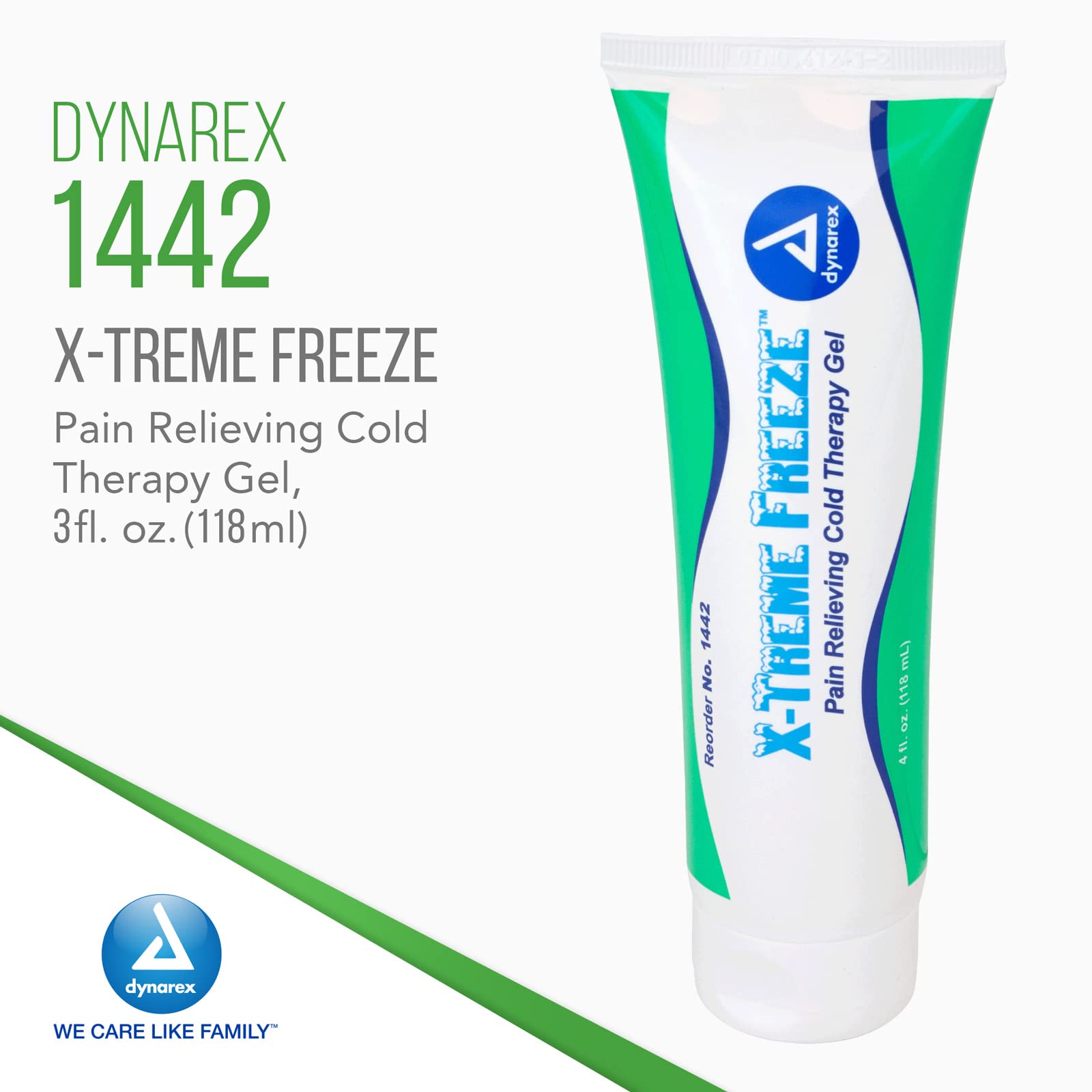 Dynarex X-treme Freeze Pain Relieving Cold Therapy Gel 4oz. Tube 1442 DynarexAu supplements