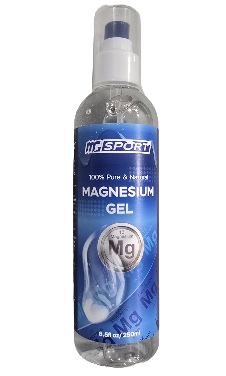 MgSport Magnesium Gel Dead Sea Magnesium - Gentle Topical Gel for Leg Cramps and Muscle Recovery Without Stinging - 20% More Potency Than Magnesium Oil Sprays - 1,000 Pumps MgSportAu supplements