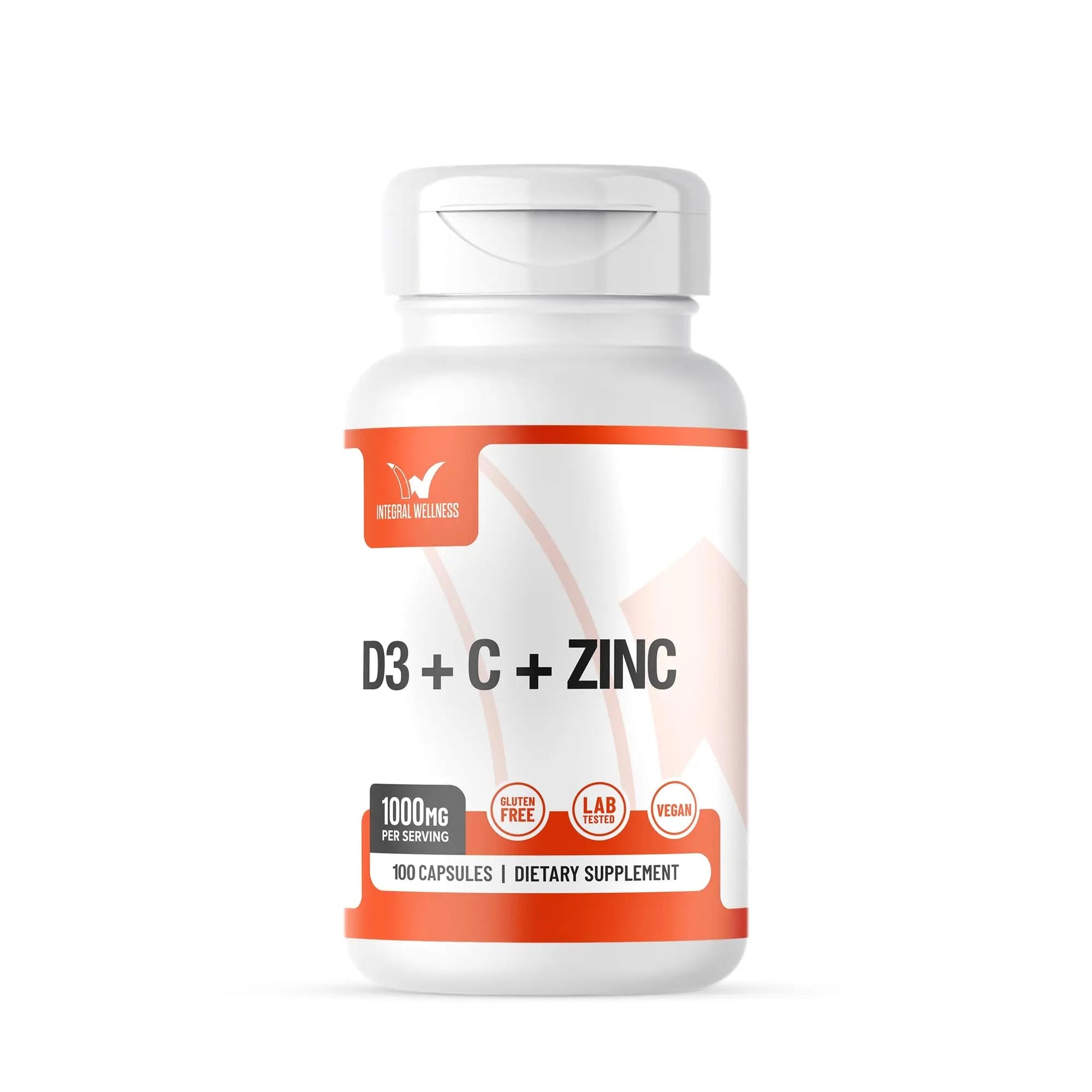 Integral Wellness - Vitamin Complex w/Vitamin D3, C, K2 and Zinc (100 Capsules) - Filler Free, 3rd Party Tested, Clinically Dosed, Bioavailable Forms Integral WellnessAu supplements