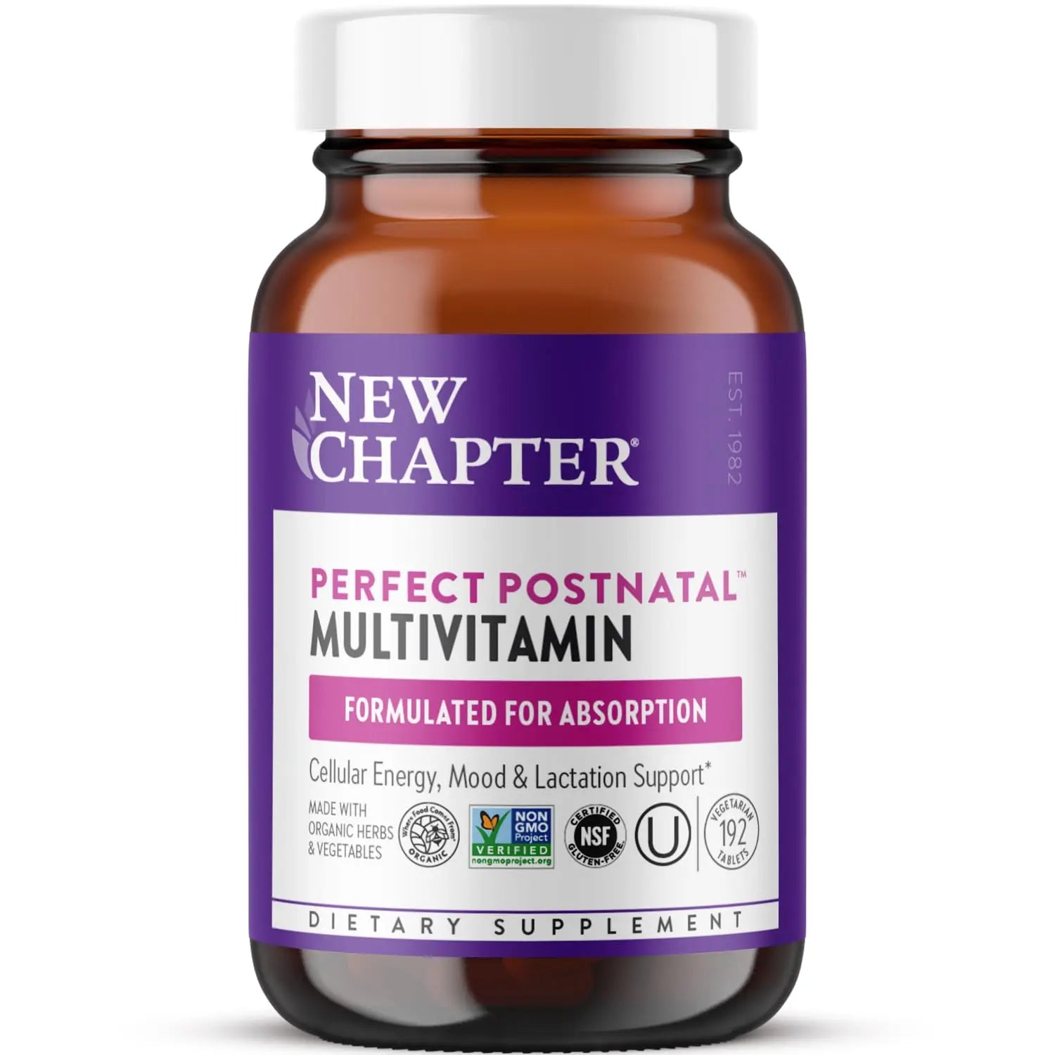New Chapter, Postnatal Vitamins Lactation Supplement, Complete Multivitamin with Fermented Vitamin D3 + B Vitamins New ChapterAu supplements