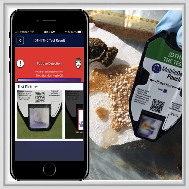 MobileDetect Pouch Residue Detection Multi-Drug Test Kit - Rapid Surface Residue Detector MobileDetect PouchAu supplements