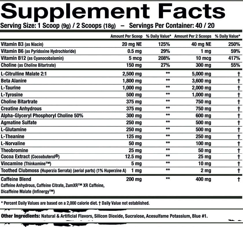 Assault Labs Wild Thing Pre Workout Powder Blend of Di-Citrulline Malate,Beta Alanine Assault LabsUS supplements