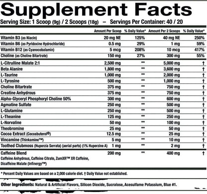 Assault Labs Wild Thing Pre Workout Powder Blend of Di-Citrulline Malate,Beta Alanine Assault LabsUS supplements