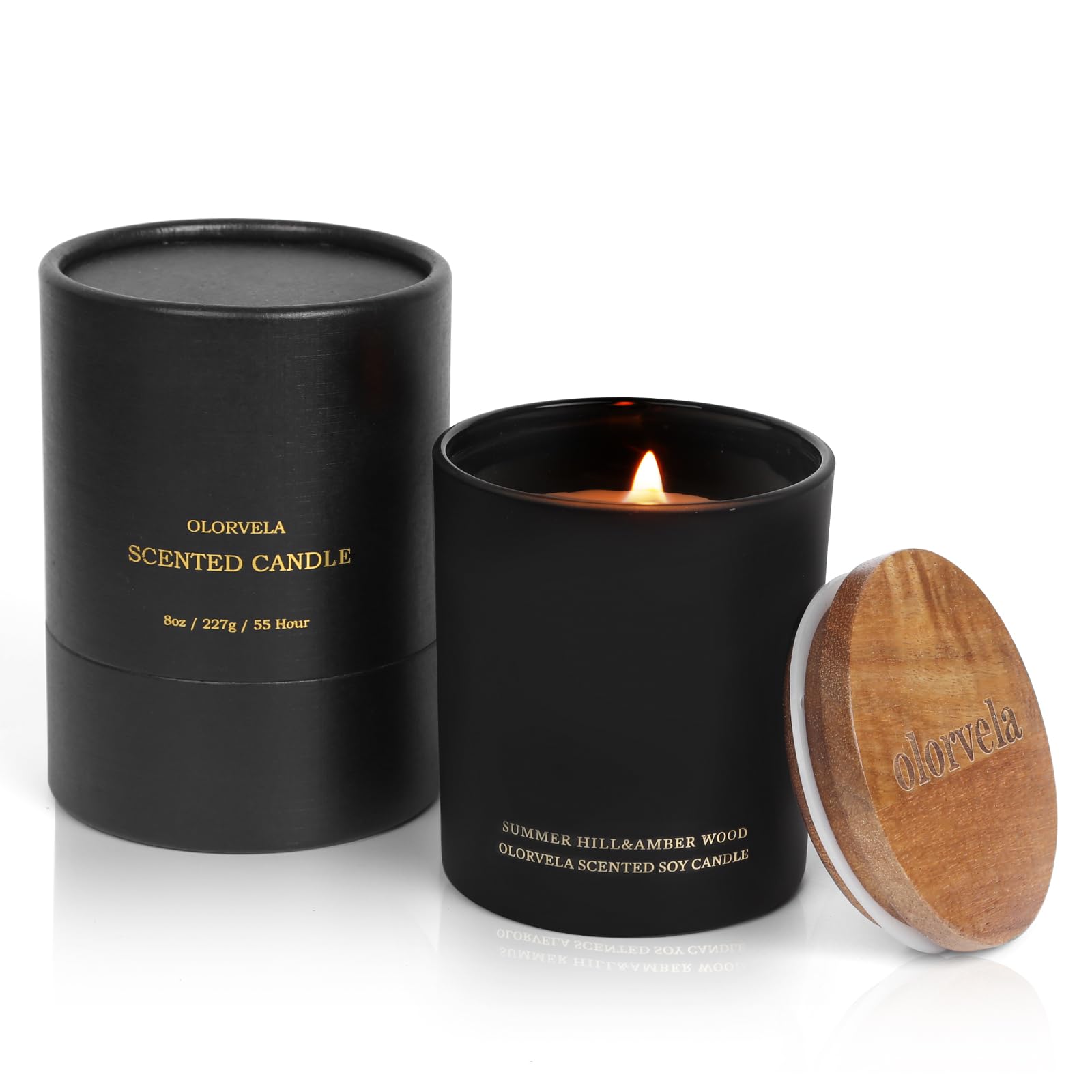 olorvela Candles for Men Wood Wicked Candles for Home Scented Mens Candle Aromatherapy 8oz olorvelaAu supplements