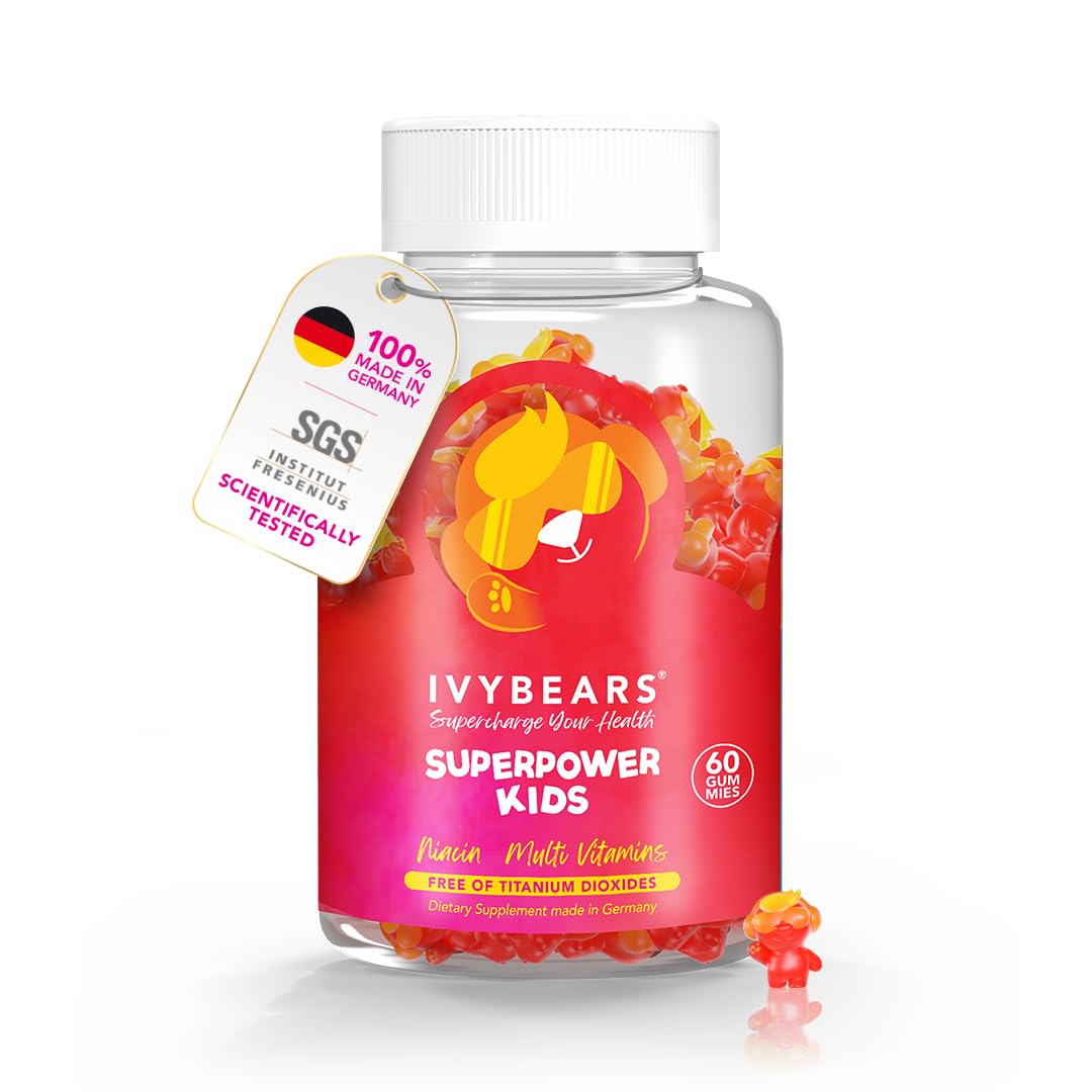 IvyBears® Superpower Kids - Multivitamin Gummies for Immune Support - Strengthen Children's Immune Systems with Vitamins C, D2, B6, A IvyBearsUS supplements