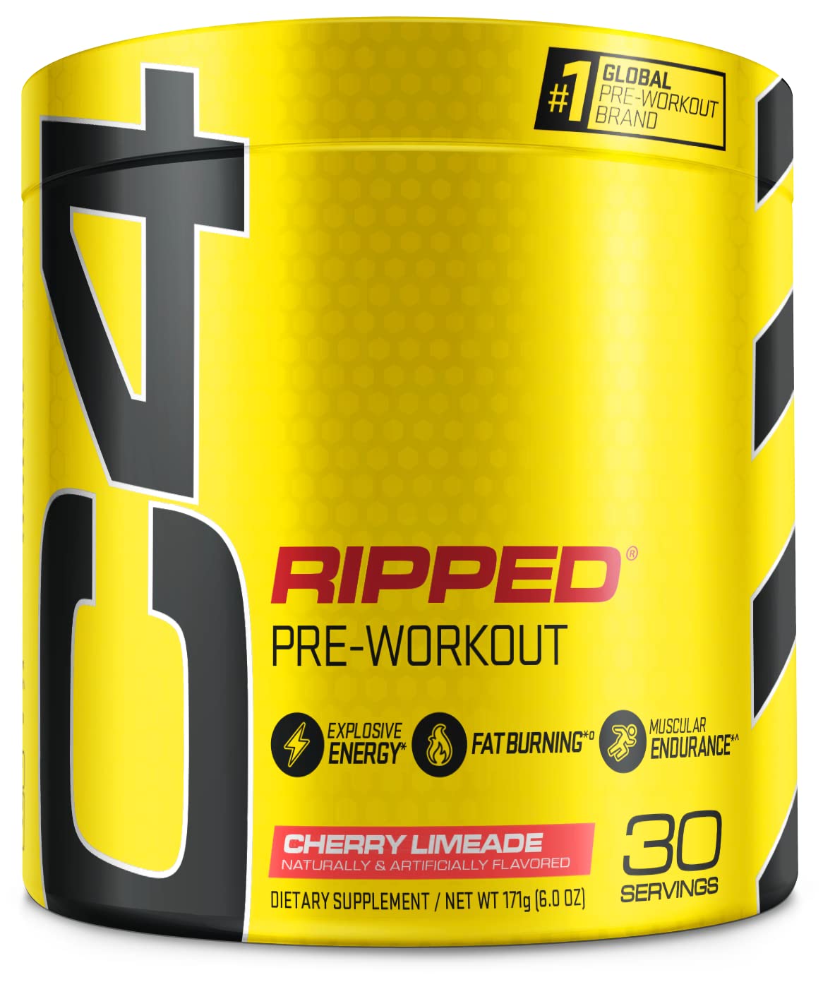 Cellucor C4 Ripped Pre Workout Powder Cherry Limeade | Creatine Free + Sugar Free CellucorUS supplements