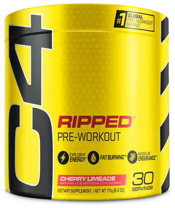 Cellucor C4 Ripped Pre Workout Powder Cherry Limeade | Creatine Free + Sugar Free CellucorUS supplements